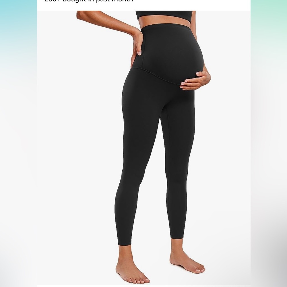 Basic black Maternity leggings from Amazon